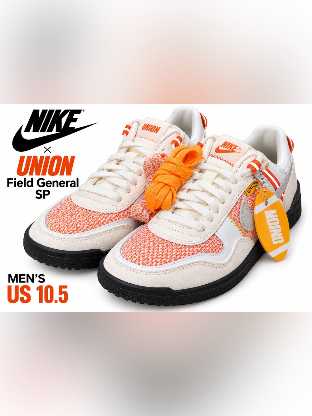 🧡 Nike × Union Field General SP — Men’s 10.5